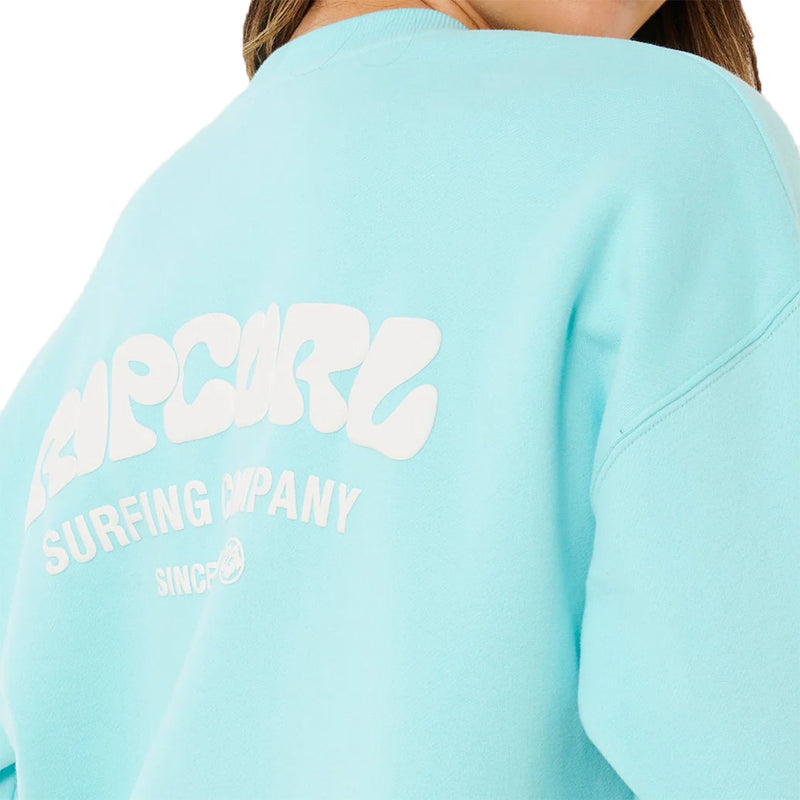 Load image into Gallery viewer, Rip Curl Women's Surf Puff Heritage Crew Sweatshirt 10
