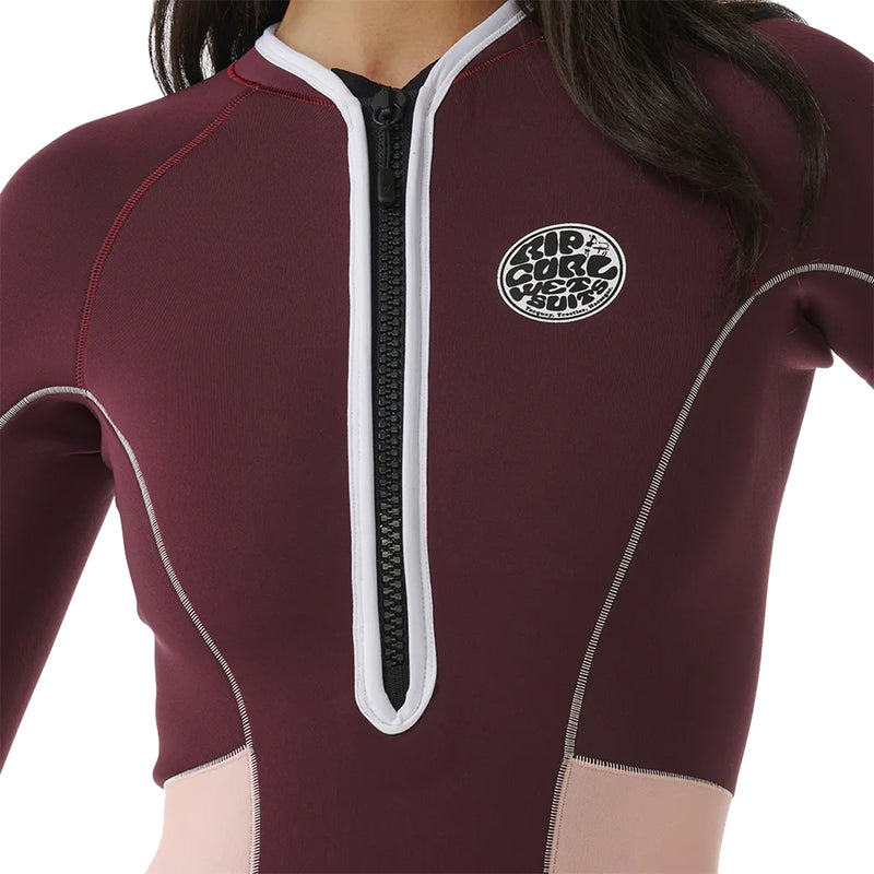 Load image into Gallery viewer, Rip Curl Women's G-Bomb 1mm Long Sleeve Hi-Cut Front-Zip Spring Wetsuit 5
