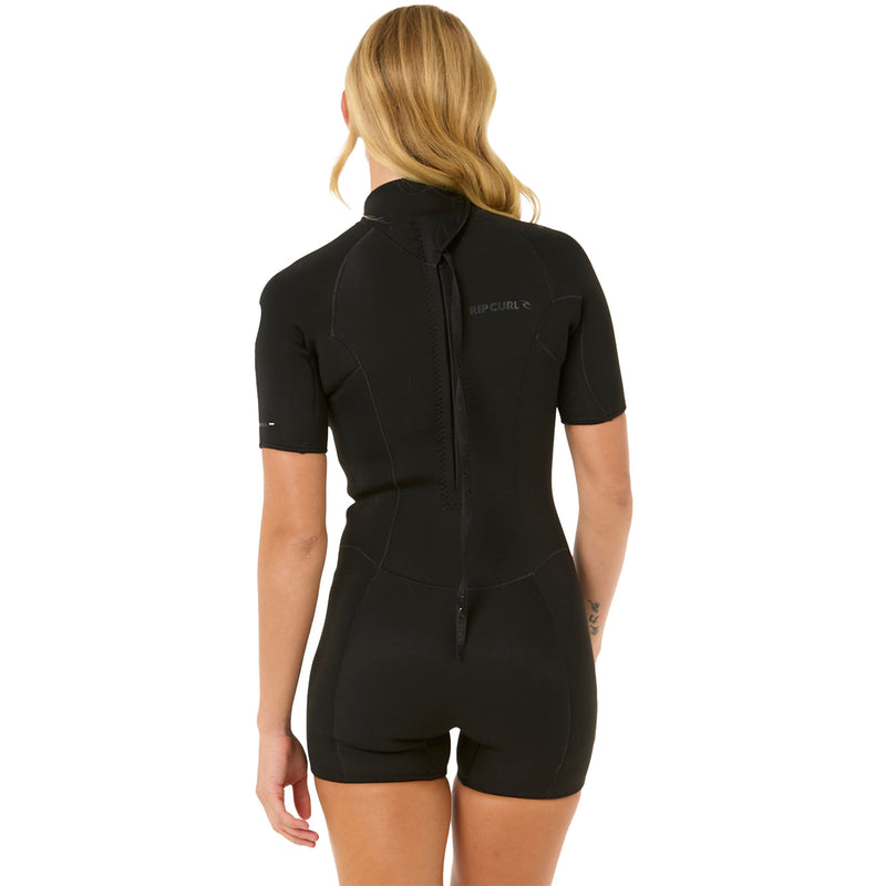 Load image into Gallery viewer, Rip Curl Women's Dawn Patrol 2mm Short Sleeve Back-Zip Spring Wetsuit 2
