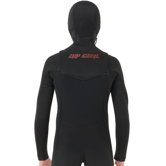 Rip Curl Youth Dawn Patrol 5/4 Hooded Chest-Zip Wetsuit 5
