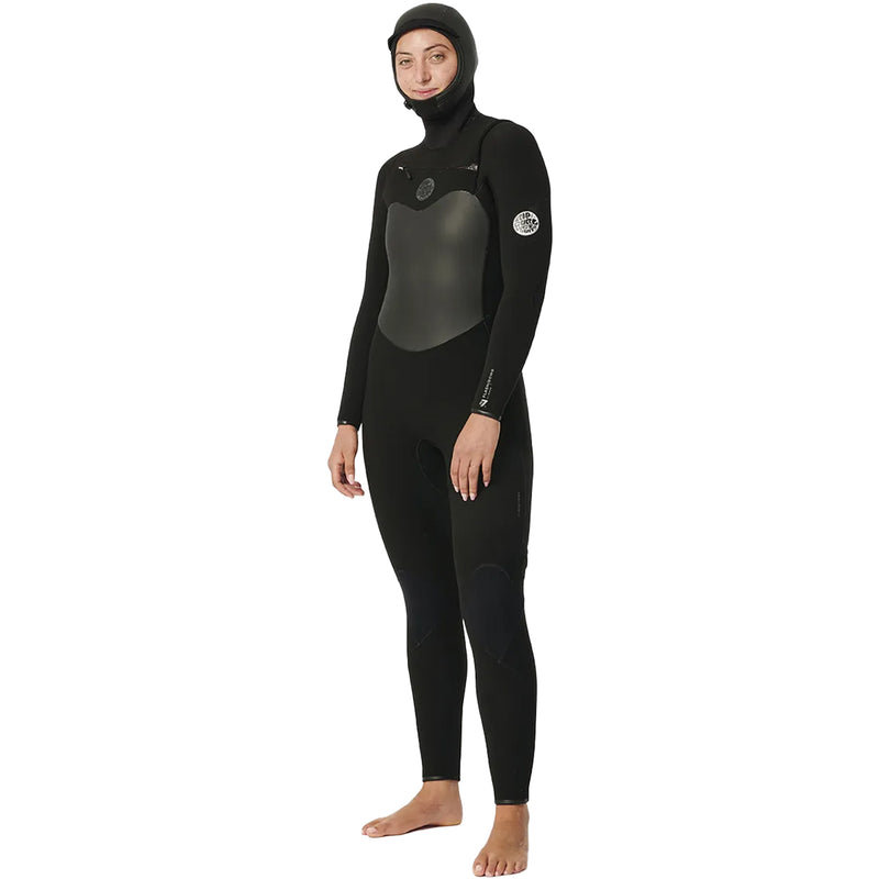 Load image into Gallery viewer, Rip Curl Women's Flashbomb 6/4 Hooded Chest-Zip Wetsuit • 2025 3
