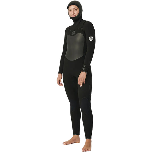 Rip Curl Women's Flashbomb 6/4 Hooded Chest-Zip Wetsuit • 2025 3