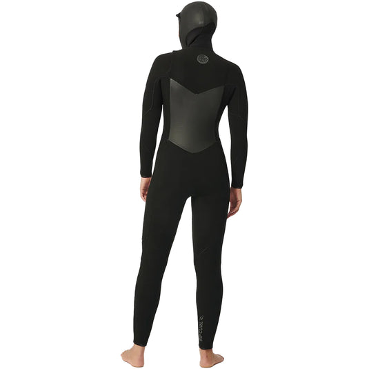 Rip Curl Women's Flashbomb 6/4 Hooded Chest-Zip Wetsuit • 2025 2