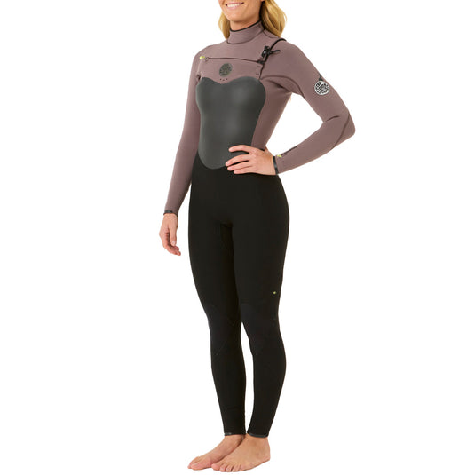 Rip Curl Women's Flashbomb 4/3 Chest-Zip Wetsuit • 2024 8