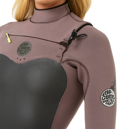 Rip Curl Women's Flashbomb 4/3 Chest-Zip Wetsuit • 2024 10