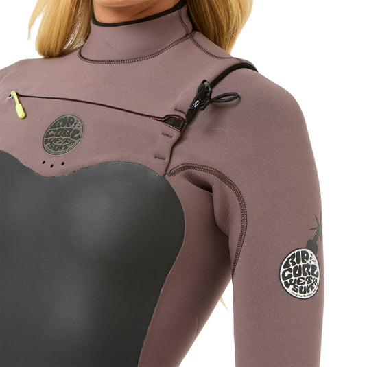 Rip Curl Women's Flashbomb 3/2 Chest-Zip Wetsuit • 2024 10