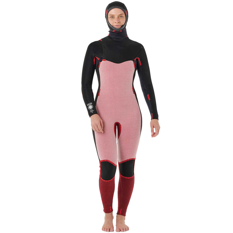Load image into Gallery viewer, Rip Curl Women's Dawn Patrol 5/4 Hooded Chest-Zip Wetsuit 6
