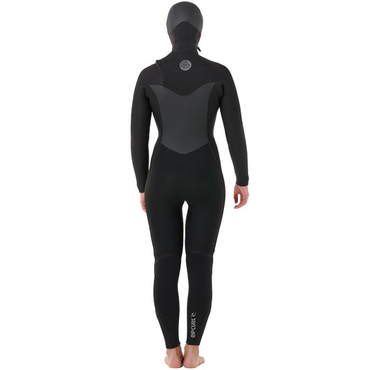 Rip Curl Women's Flashbomb 5/4 Hooded Chest-Zip Wetsuit 2
