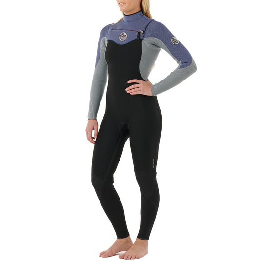 Rip Curl Women's Flashbomb 3/2 Chest-Zip Wetsuit 8