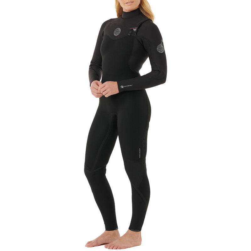 Load image into Gallery viewer, Rip Curl Women's Flashbomb 3/2 Chest-Zip Wetsuit 3
