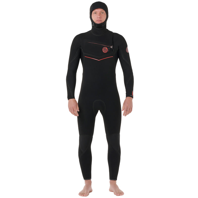 Load image into Gallery viewer, Rip Curl Flashbomb Fusion 5/4 Hooded Chest-Zip Wetsuit 1
