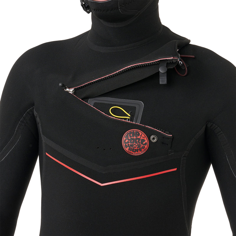 Load image into Gallery viewer, Rip Curl Flashbomb Fusion 5/4 Hooded Chest-Zip Wetsuit 7
