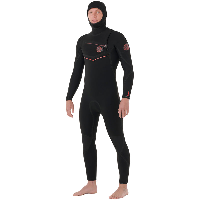 Load image into Gallery viewer, Rip Curl Flashbomb Fusion 5/4 Hooded Chest-Zip Wetsuit 5
