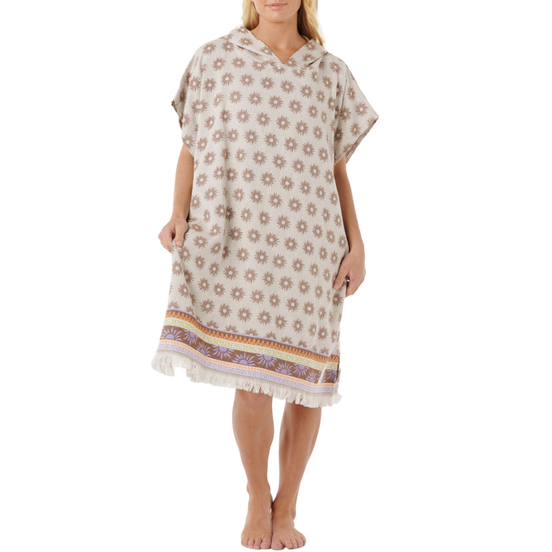 Load image into Gallery viewer, Rip Curl Women's Cala Nights Hooded Towel Changing Poncho 1
