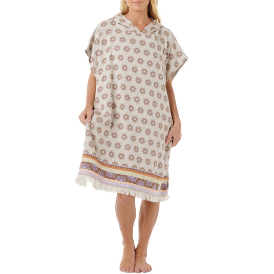 Rip Curl Women's Cala Nights Hooded Towel Changing Poncho 1