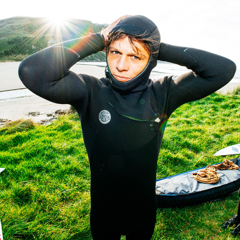 Load image into Gallery viewer, Rip Curl Elasto 4/3 Hooded Chest-Zip Wetsuit 19
