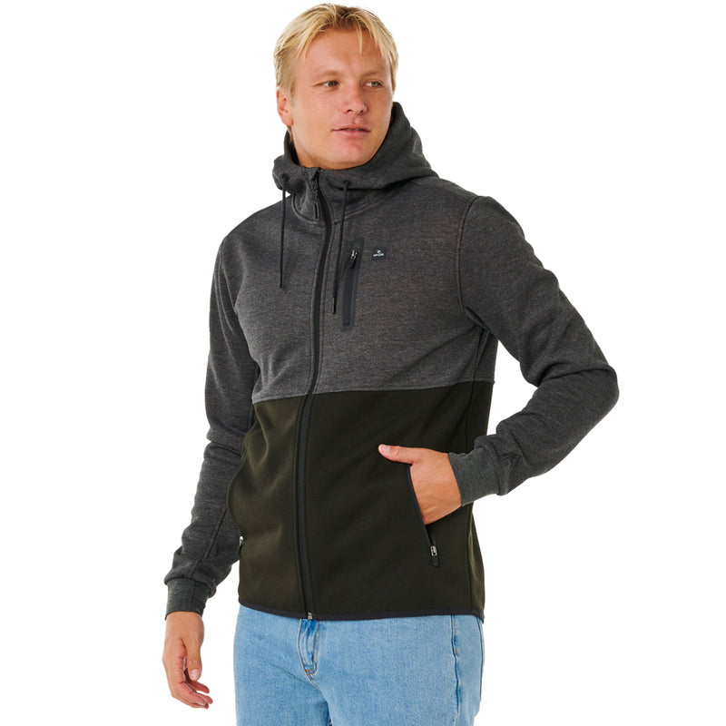 Load image into Gallery viewer, Rip Curl Departed Anti-Series Fleece Zip Hooded Jacket 7
