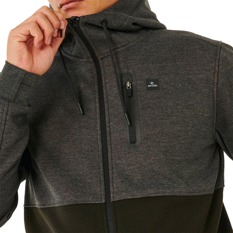 Load image into Gallery viewer, Rip Curl Departed Anti-Series Fleece Zip Hooded Jacket 8

