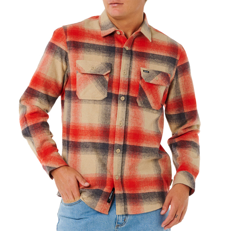 Load image into Gallery viewer, Rip Curl Search Wool Long Sleeve Button-Up Flannel Shirt 1
