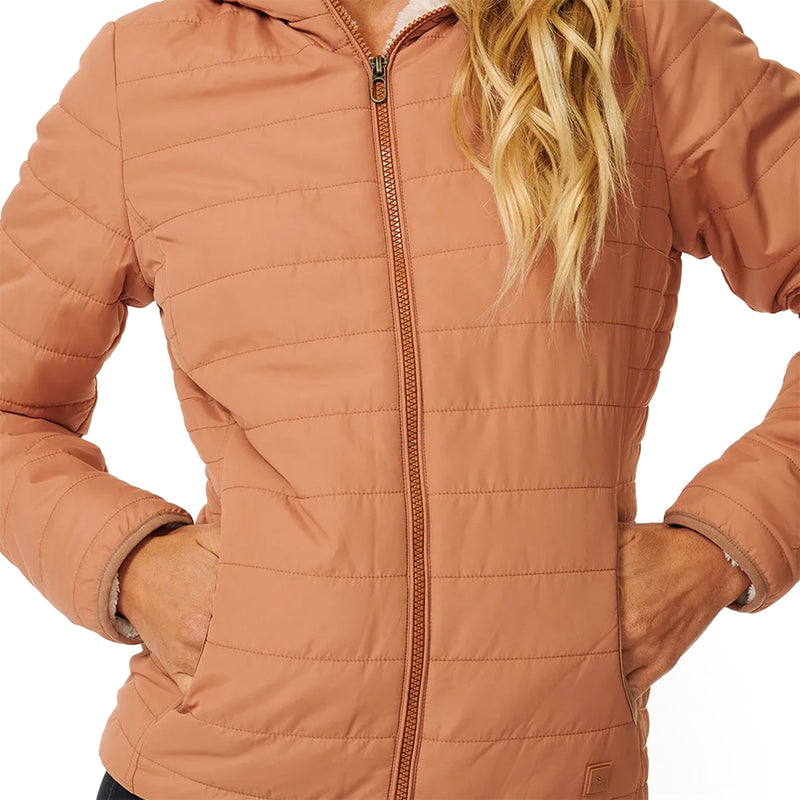 Load image into Gallery viewer, Rip Curl Women's Anti-Series Anoeta Classic Hooded Zip-Up Jacket 6
