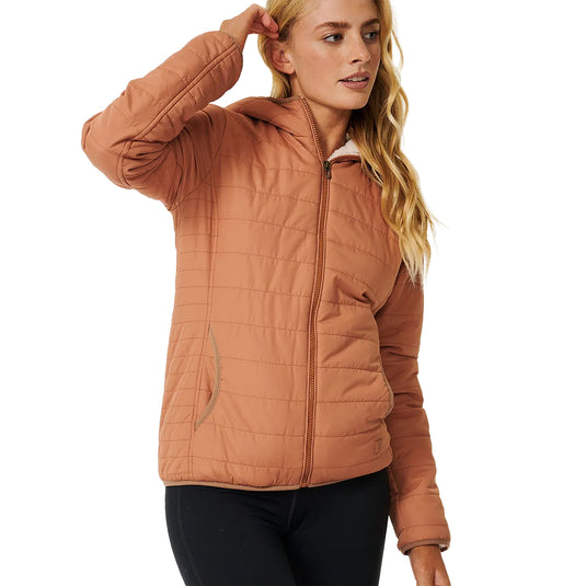 Rip Curl Women's Anti-Series Anoeta Classic Hooded Zip-Up Jacket 3