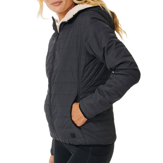 Rip Curl Women's Anti-Series Anoeta Classic Hooded Zip-Up Jacket 10