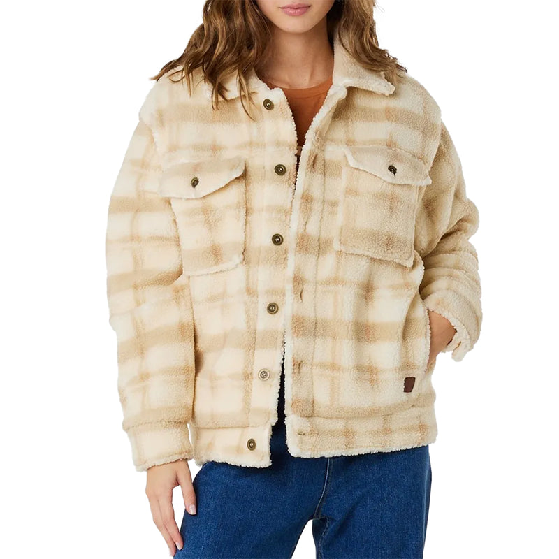 Load image into Gallery viewer, Rip Curl Women's Sunrise Session Sherpa Lined Jacket 1
