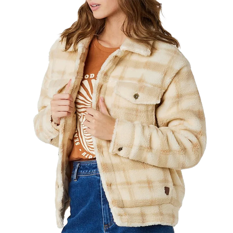 Load image into Gallery viewer, Rip Curl Women's Sunrise Session Sherpa Lined Jacket 2
