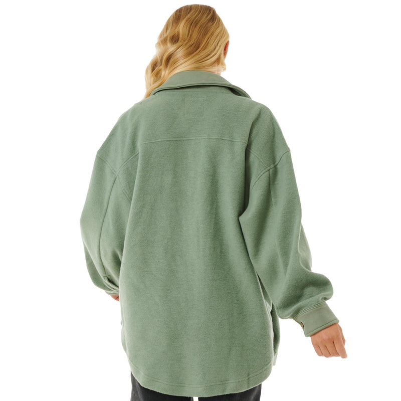 Load image into Gallery viewer, Rip Curl Women's High Tide Fleece Shacket Jacket 4
