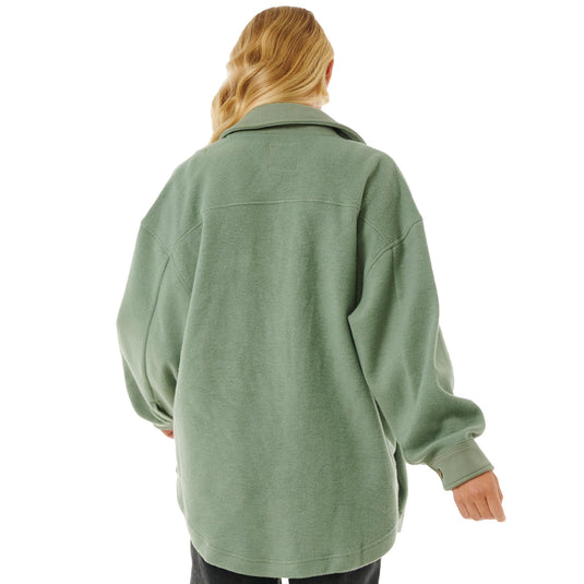 Rip Curl Women's High Tide Fleece Shacket Jacket 4
