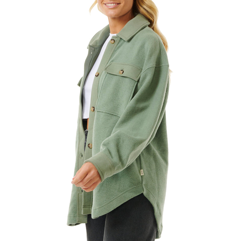 Load image into Gallery viewer, Rip Curl Women's High Tide Fleece Shacket Jacket 3
