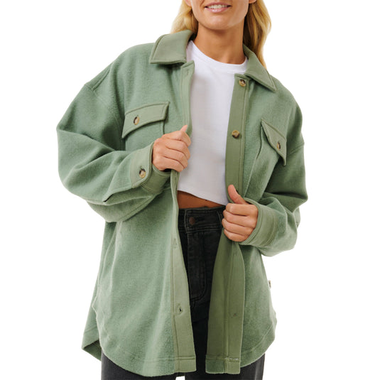 Rip Curl Women's High Tide Fleece Shacket Jacket 2