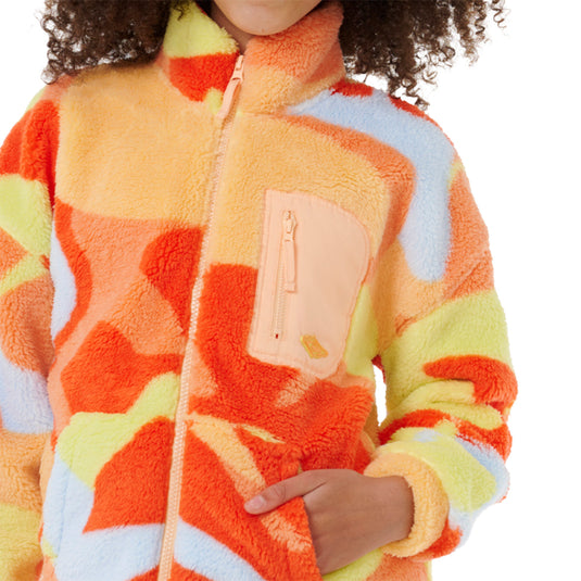 Rip Curl Youth High Tide Polar Fleece Zip-Up Jacket 3