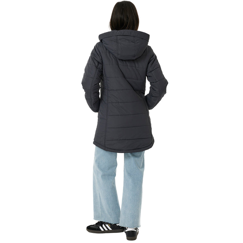 Load image into Gallery viewer, Rip Curl Women's Anti-Series Anoeta Long Line Hooded Zip-Up Jacket 4

