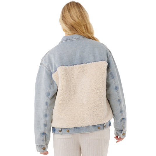 Rip Curl Women's Cruisin Sherpa Denim Jacket 2