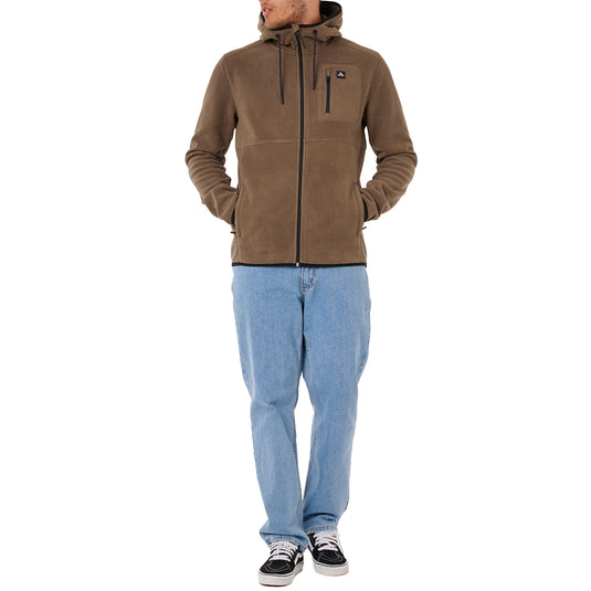 Rip Curl Departed Polar Fleece Hooded Zip-Up Jacket 6