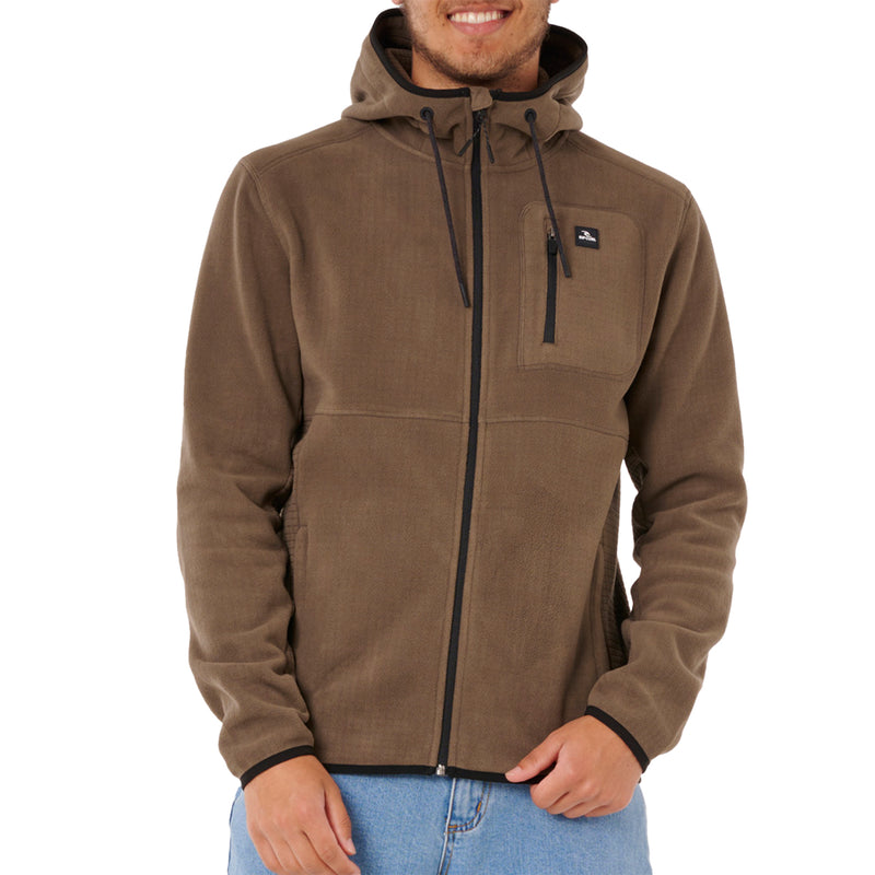 Load image into Gallery viewer, Rip Curl Departed Polar Fleece Hooded Zip-Up Jacket 1
