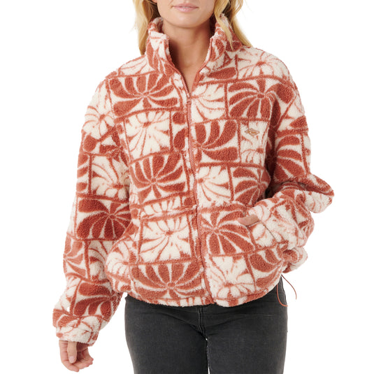 Rip Curl Women's AOTS TY Williams Polar Fleece Zip-Up Jacket 1