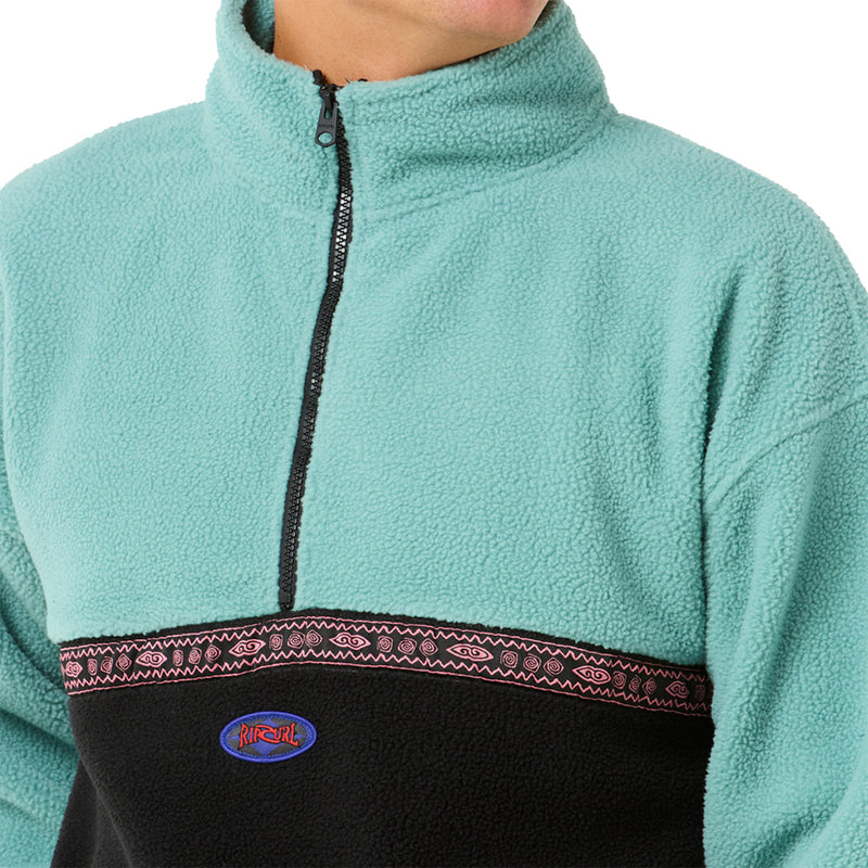 Load image into Gallery viewer, Rip Curl Raw Energy Quarter-Zip Polar Fleece Sweatshirt 5
