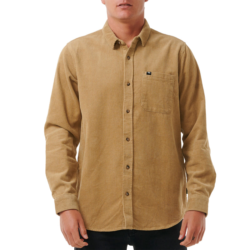 Load image into Gallery viewer, Rip Curl Classic Surf Cord Long Sleeve Button-Up Shirt 1
