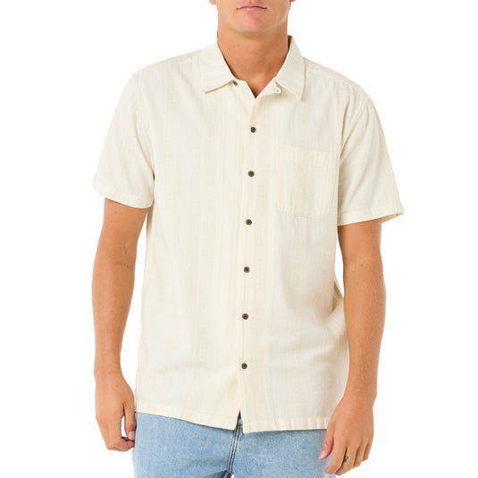 Rip Curl Raw Energy Stripe Short Sleeve Button-Up Shirt 1