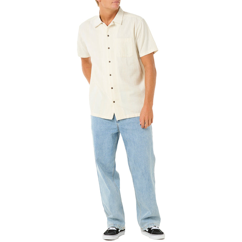 Load image into Gallery viewer, Rip Curl Raw Energy Stripe Short Sleeve Button-Up Shirt 4

