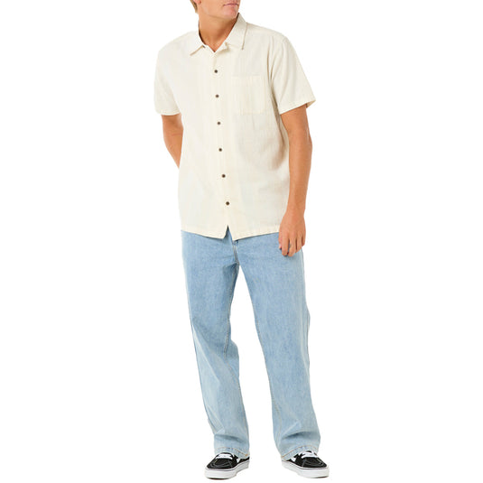 Rip Curl Raw Energy Stripe Short Sleeve Button-Up Shirt 4