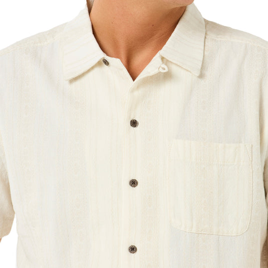 Rip Curl Raw Energy Stripe Short Sleeve Button-Up Shirt 5