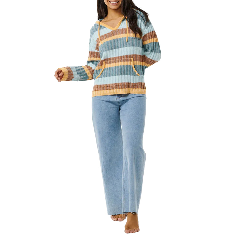 Load image into Gallery viewer, Rip Curl Women's Hibiscus Heat Poncho Pullover Hoodie 5
