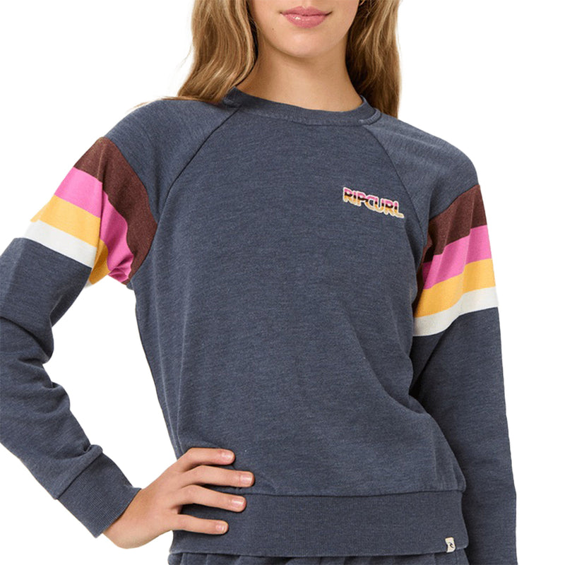 Load image into Gallery viewer, Rip Curl Youth Las Dalias Raglan Crew Sweatshirt 1
