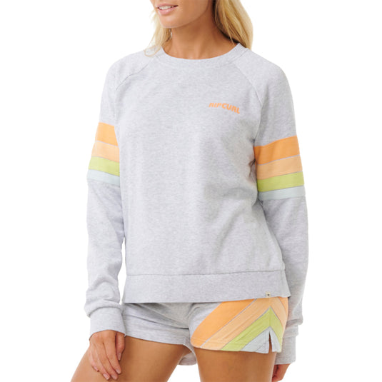 Rip Curl Women's High Tide Surf Raglan Crew Sweatshirt 13