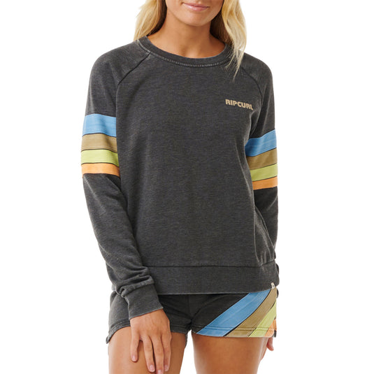 Rip Curl Women's High Tide Surf Raglan Crew Sweatshirt 6
