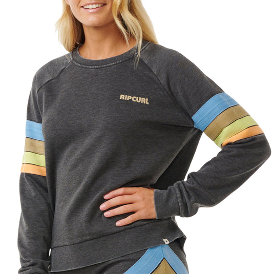 Rip Curl Women's High Tide Surf Raglan Crew Sweatshirt 7