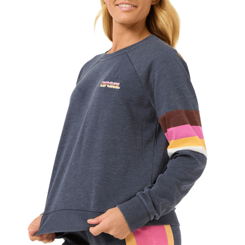 Load image into Gallery viewer, Rip Curl Women's Las Dalias Raglan Crew Sweatshirt 3
